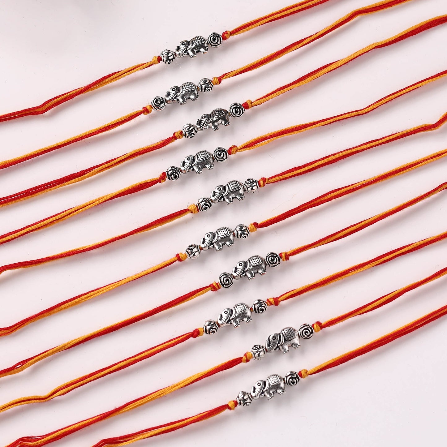 Handmade GS Bead Work Rakhi (Set of 10) 03