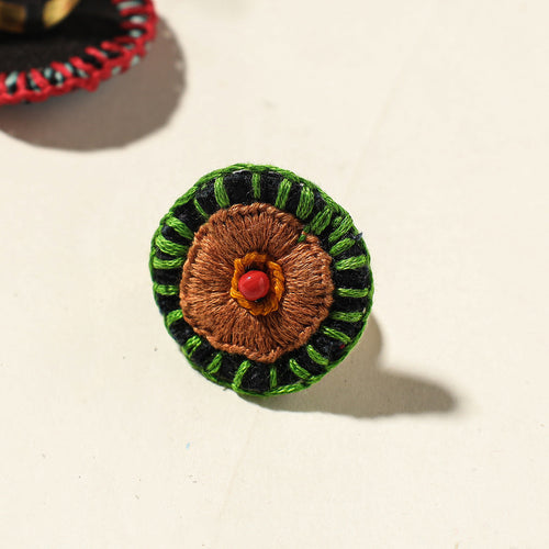 embroidered beadwork ring