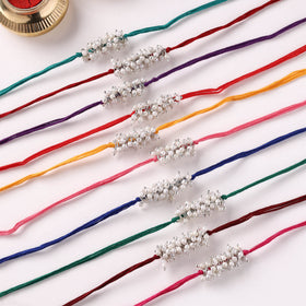 Handmade Bead Work Rakhi (Assorted - Set of 10) 06