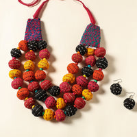 gamcha beadwork necklace set