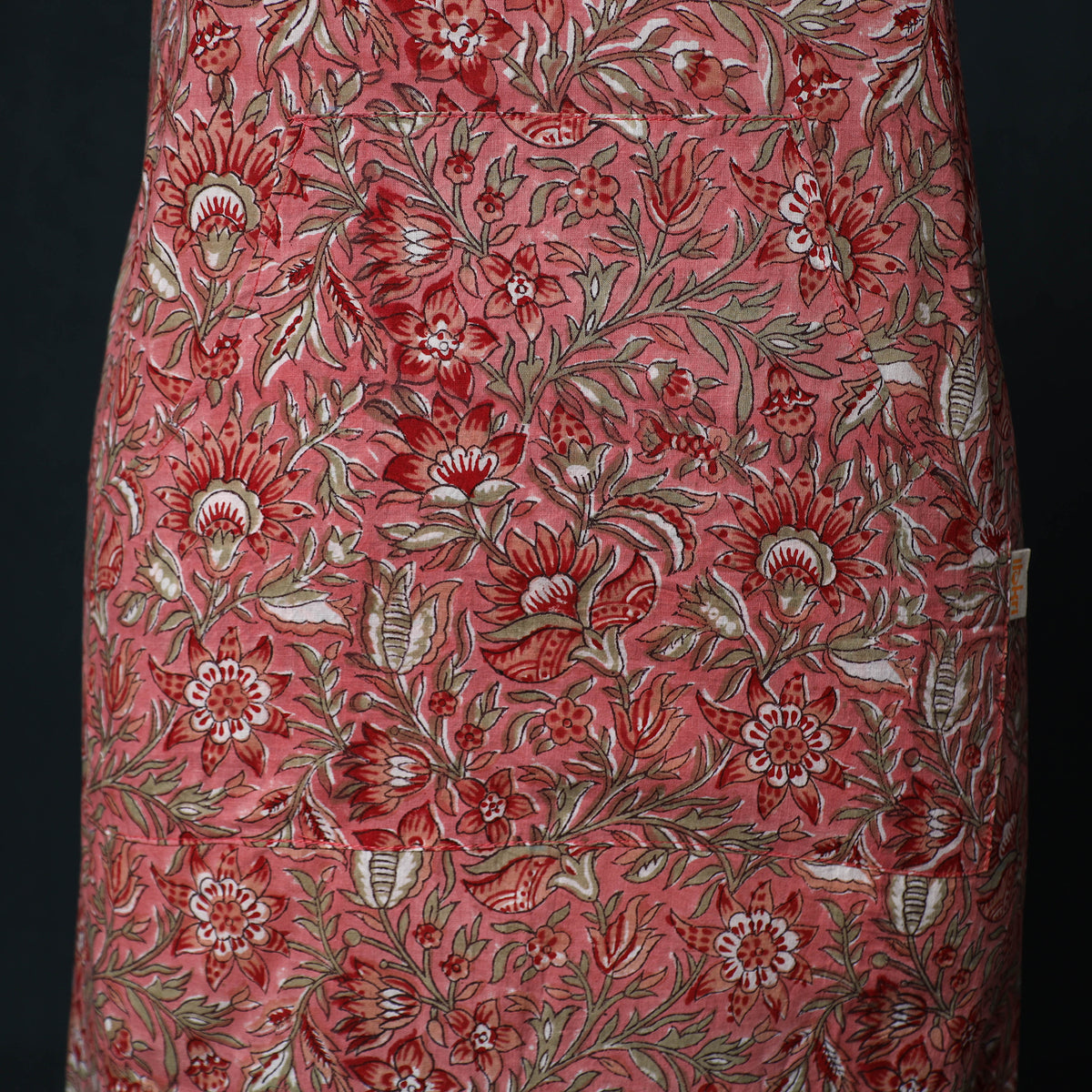 Sanganeri Hand Block Print Cotton Apron with Pocket 42