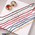 Handmade GS Bead Work Rakhi (Assorted - Set of 10) 09