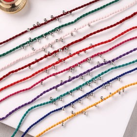 Handmade GS Bead Work Rakhi (Assorted - Set of 10) 09