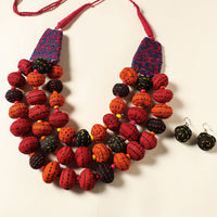 gamcha beadwork necklace set