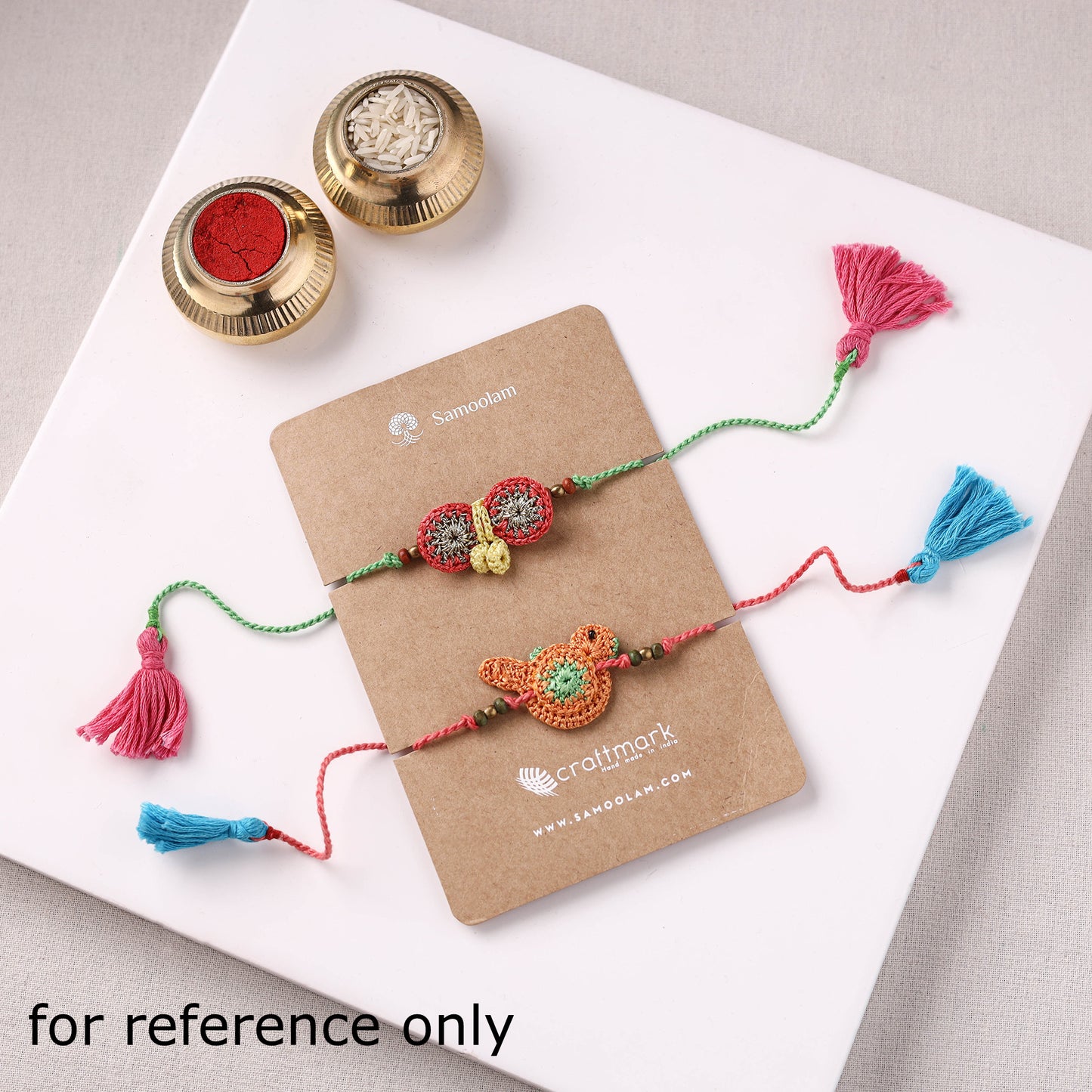 Handmade Crochet Rakhi by Samoolam (set of 2) 36