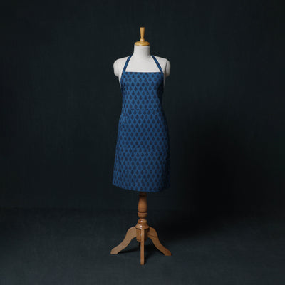 Bagh Hand Block Print Cotton Apron with Pocket 45