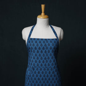Bagh Hand Block Print Cotton Apron with Pocket 45