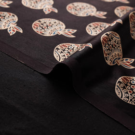 Kutch Hand Block Ajrakh Print Natural Dyed Mashru Silk Fabric 01
