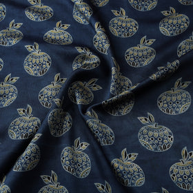 Kutch Hand Block Ajrakh Print Natural Dyed Mashru Silk Fabric 02