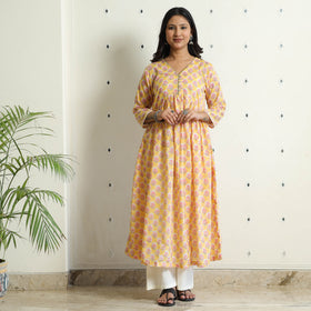 Sanganeri Block Printed Kurta