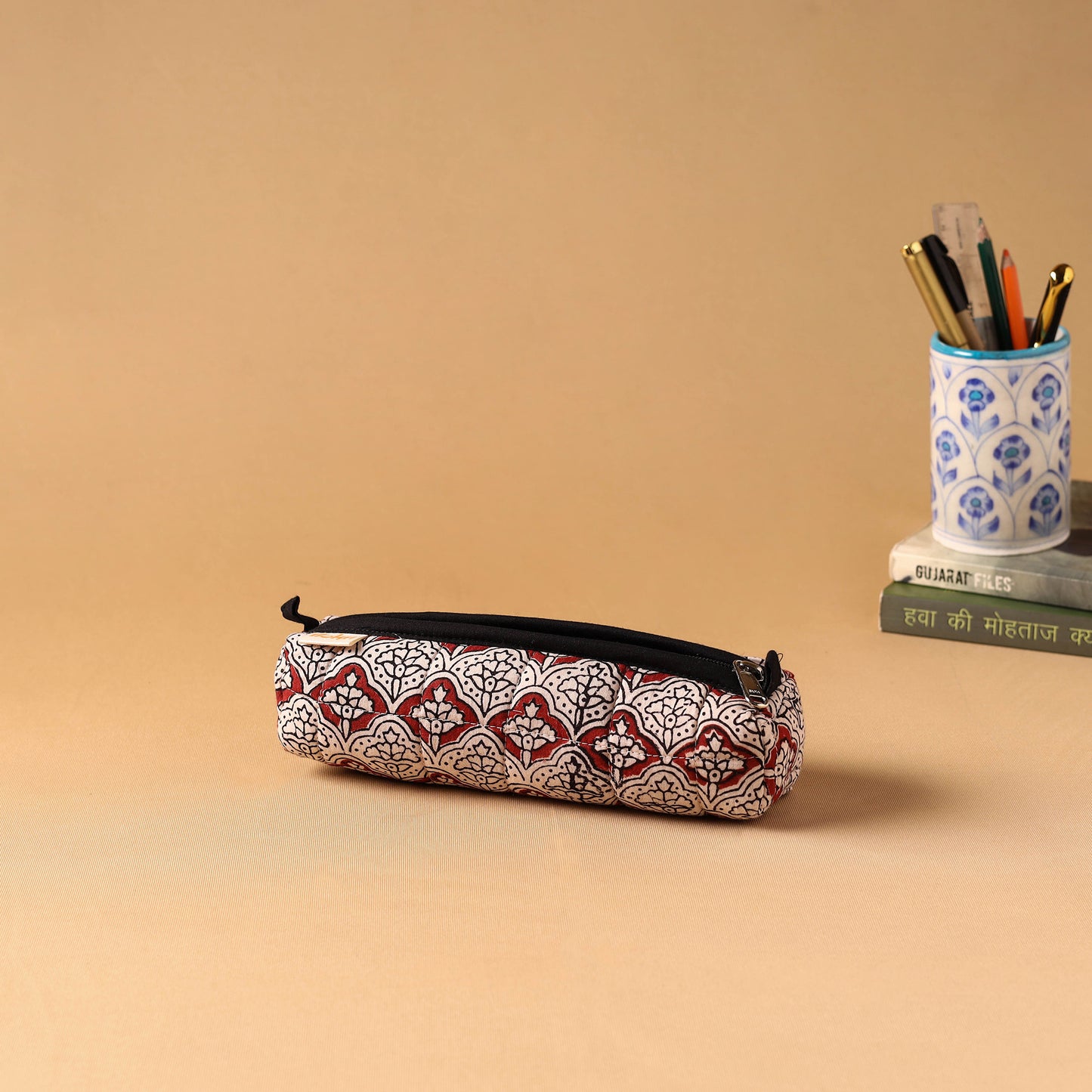 Handcrafted Quilted Pencil Pouch 06