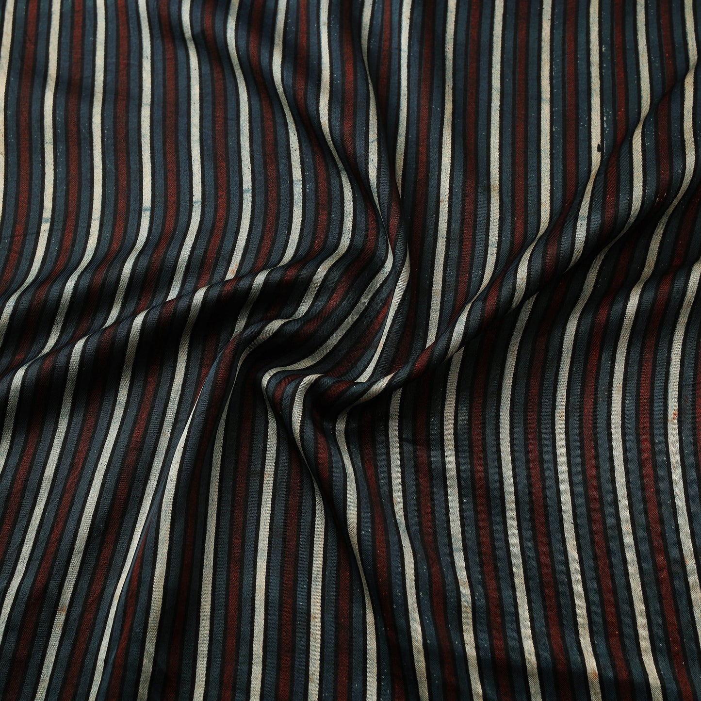 Kutch Hand Block Ajrakh Print Natural Dyed Mashru Silk Fabric 05
