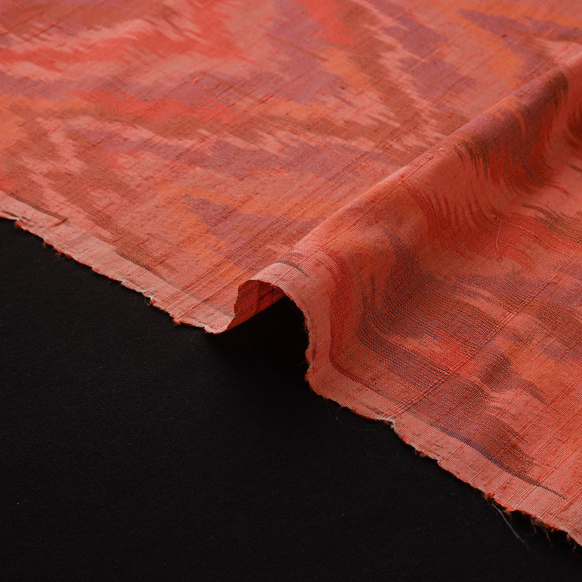 Handloom Raw Silk Pochampally Ikat Fabric 04