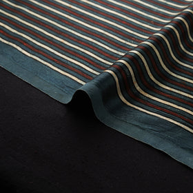 Kutch Hand Block Ajrakh Print Natural Dyed Mashru Silk Fabric 05