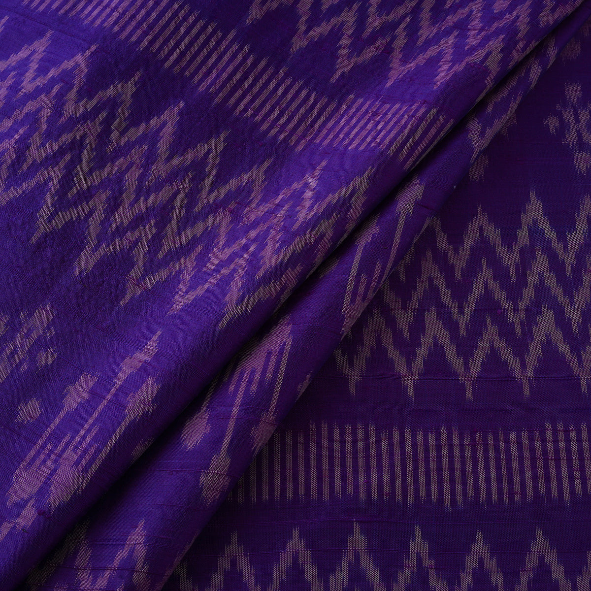 Handloom Raw Silk Pochampally Ikat Fabric 05
