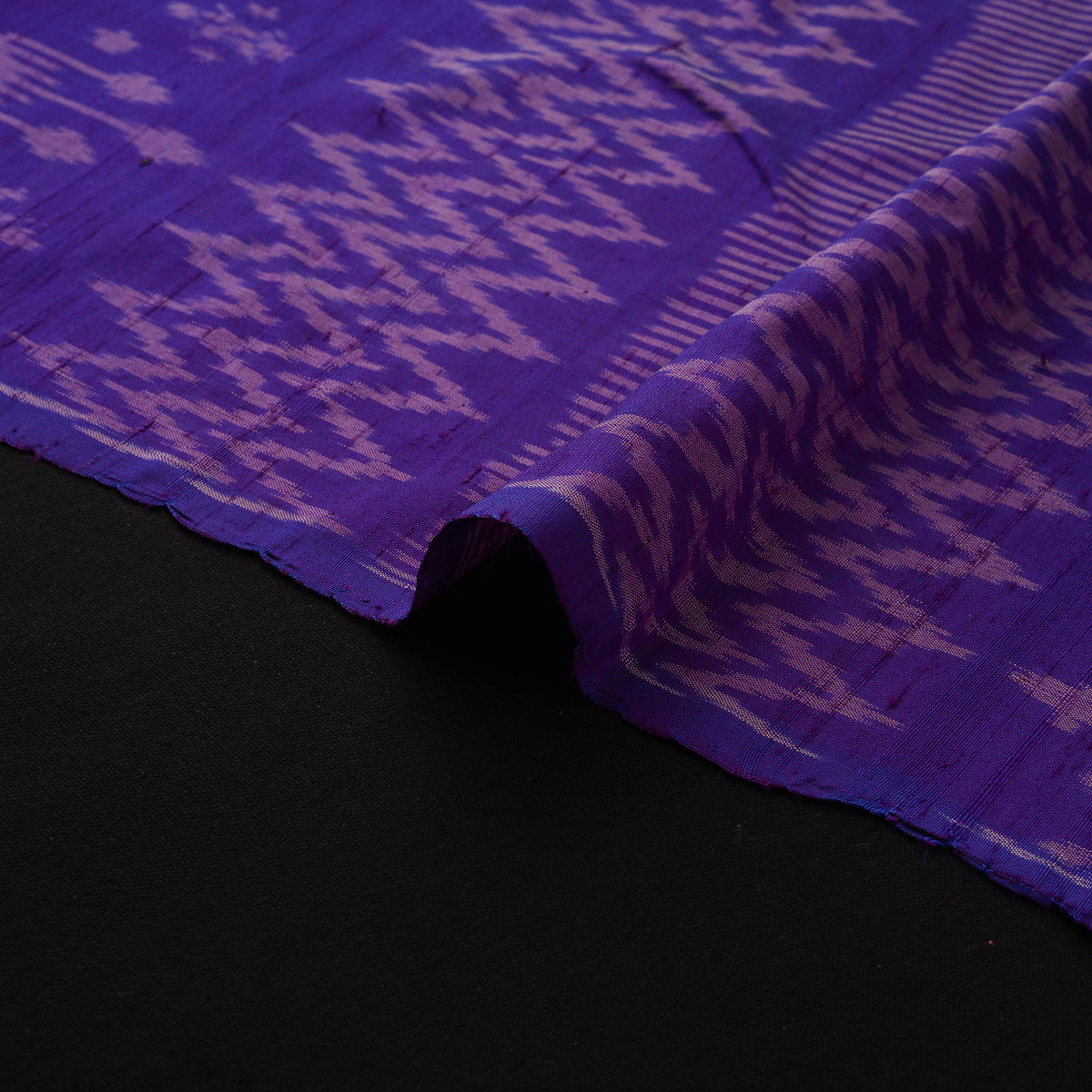 Handloom Raw Silk Pochampally Ikat Fabric 05