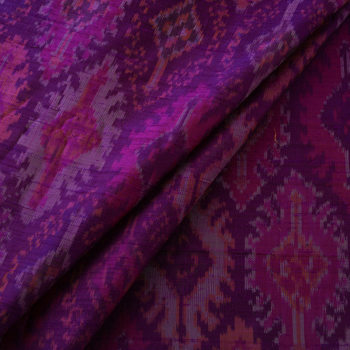 Handloom Raw Silk Pochampally Ikat Fabric 07
