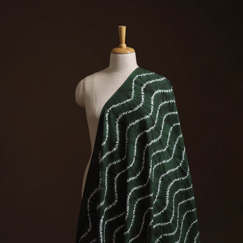 Green - Shibori Tie-Dye Pure Cotton Fabric 03
