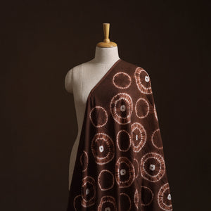 Brown - Shibori Tie-Dye Pure Cotton Fabric 04