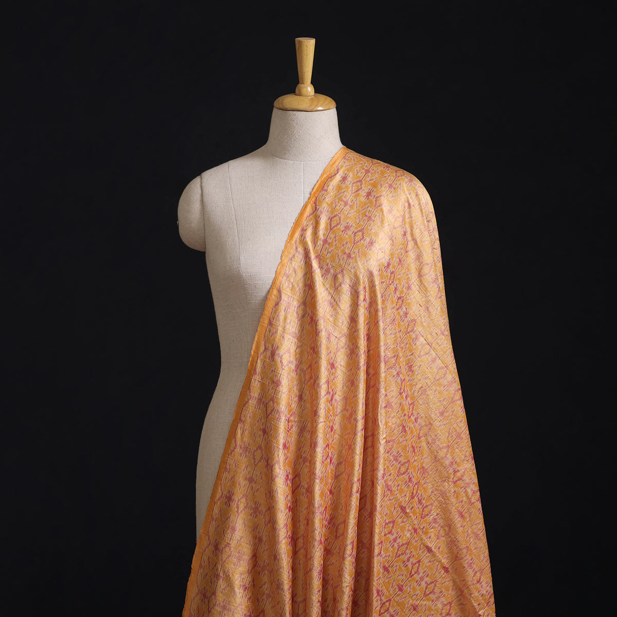 Handloom Raw Silk Pochampally Ikat Fabric 03