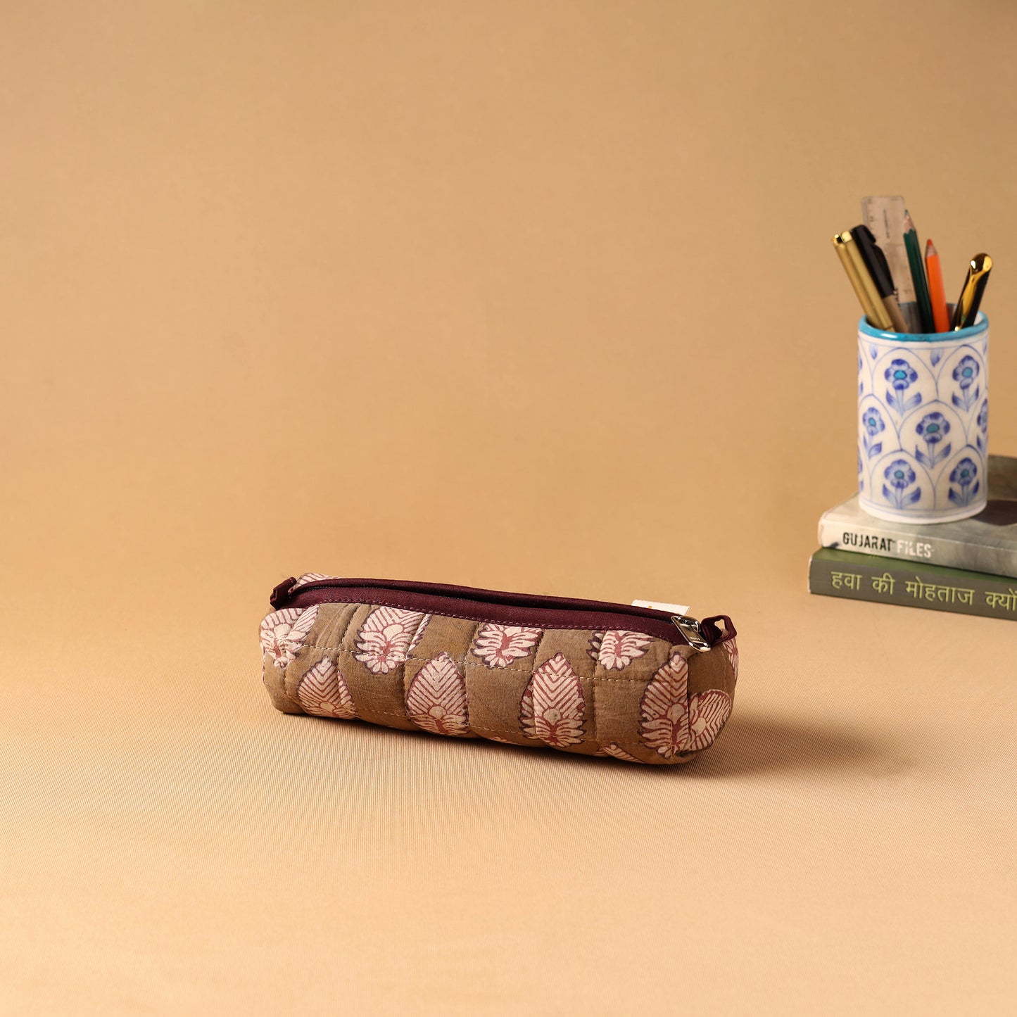 Handcrafted Quilted Pencil Pouch 34