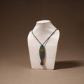 Kerala Mural Handpainted Bamboo Fish Necklace 140