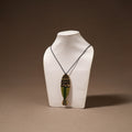 Kerala Mural Handpainted Bamboo Fish Necklace 119