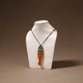 Kerala Mural Handpainted Bamboo Fish Necklace 132