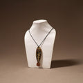 Kerala Mural Handpainted Bamboo Fish Necklace 135