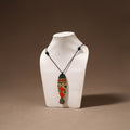 Kerala Mural Handpainted Bamboo Fish Necklace 138
