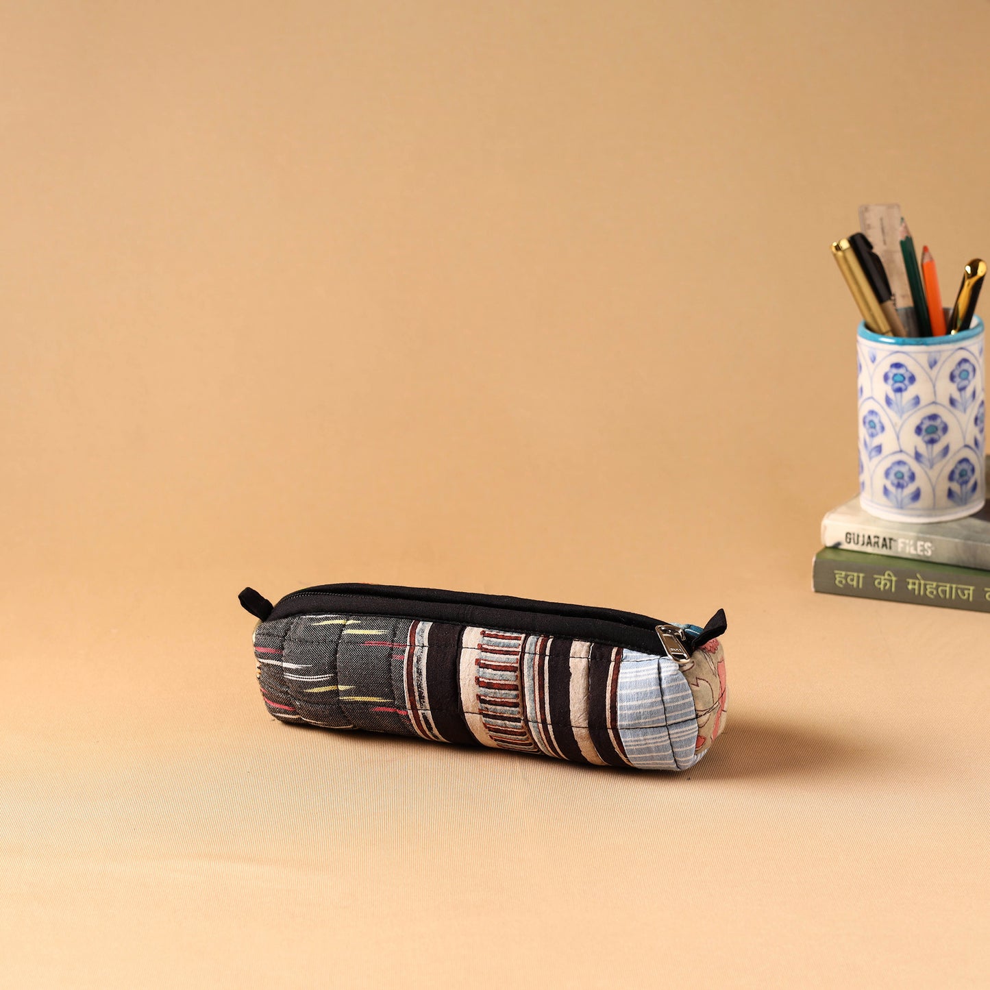 Handmade Quilted Cotton Pencil Pouch 02
