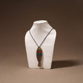 Kerala Mural Handpainted Bamboo Fish Necklace 145