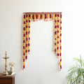 Handmade Beadwork Felt Bandhanwar Toran with Side Hangings 17