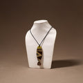 Kerala Mural Handpainted Bamboo Fish Necklace 147