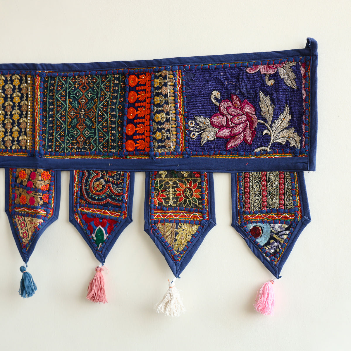 Khambadiya patchwork toran for festive decor