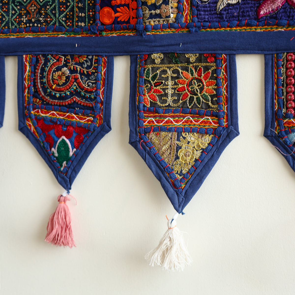 Khambadiya patchwork toran for festive decor
