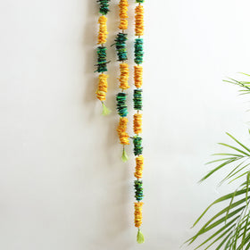 Handmade Beadwork Felt Bandhanwar Toran with Side Hangings 19