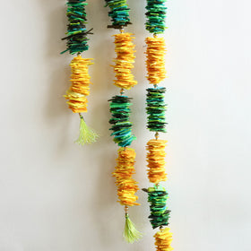Handmade Beadwork Felt Bandhanwar Toran with Side Hangings 19