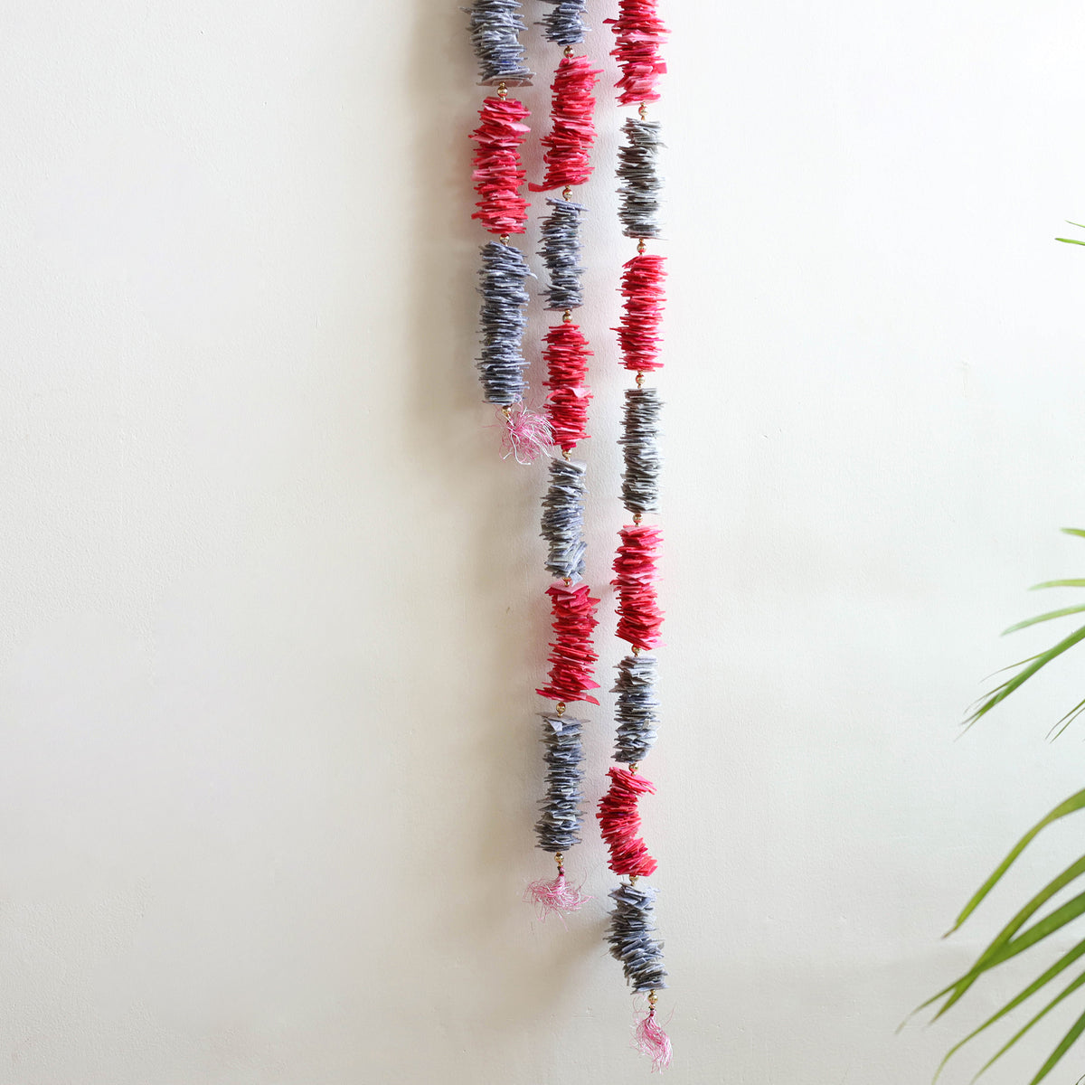 Handmade Beadwork Felt Bandhanwar Toran with Side Hangings 20