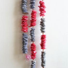 Handmade Beadwork Felt Bandhanwar Toran with Side Hangings 20
