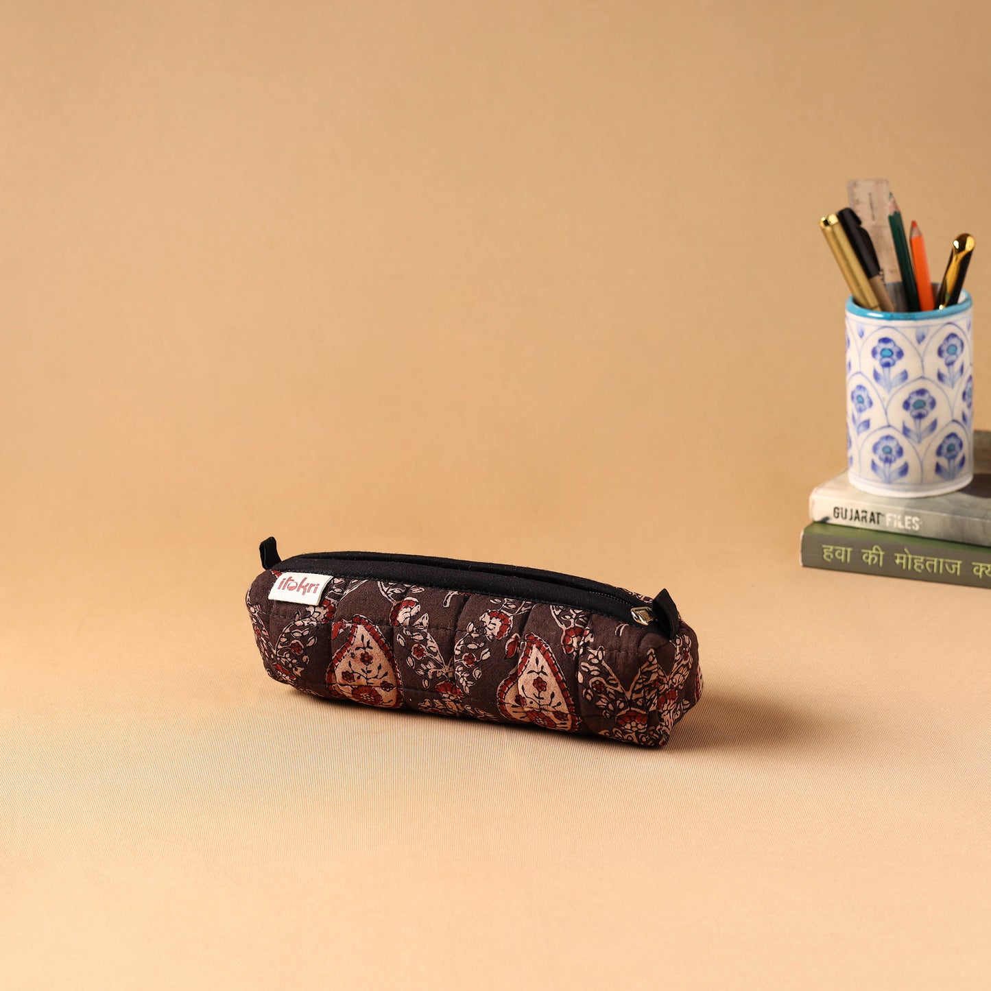 Handmade Quilted Cotton Pencil Pouch 14
