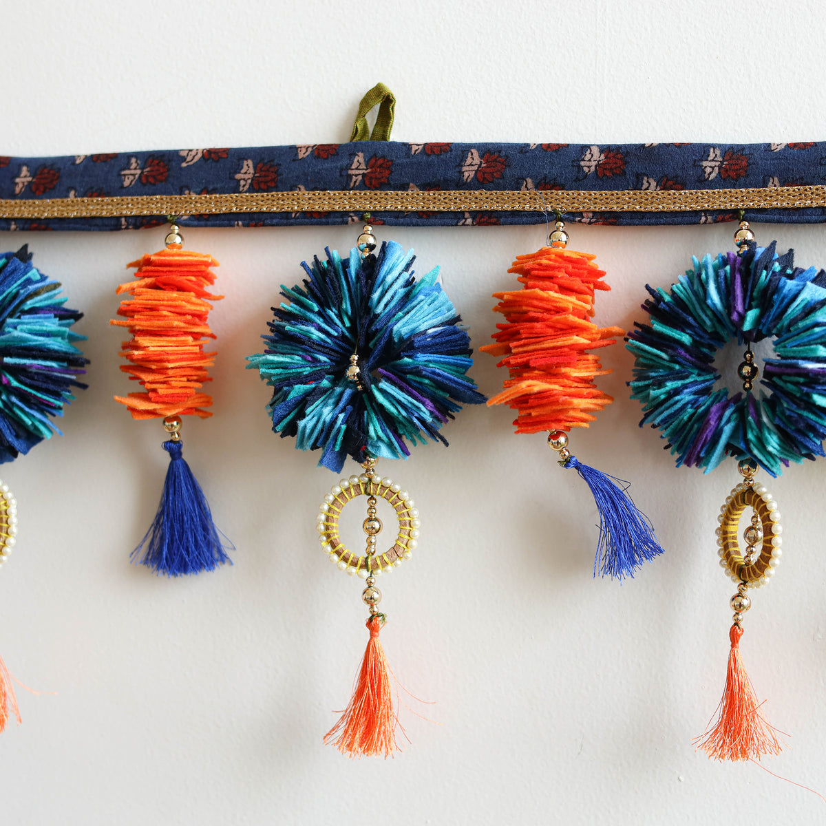 Handmade Beadwork Felt Bandhanwar Toran 11