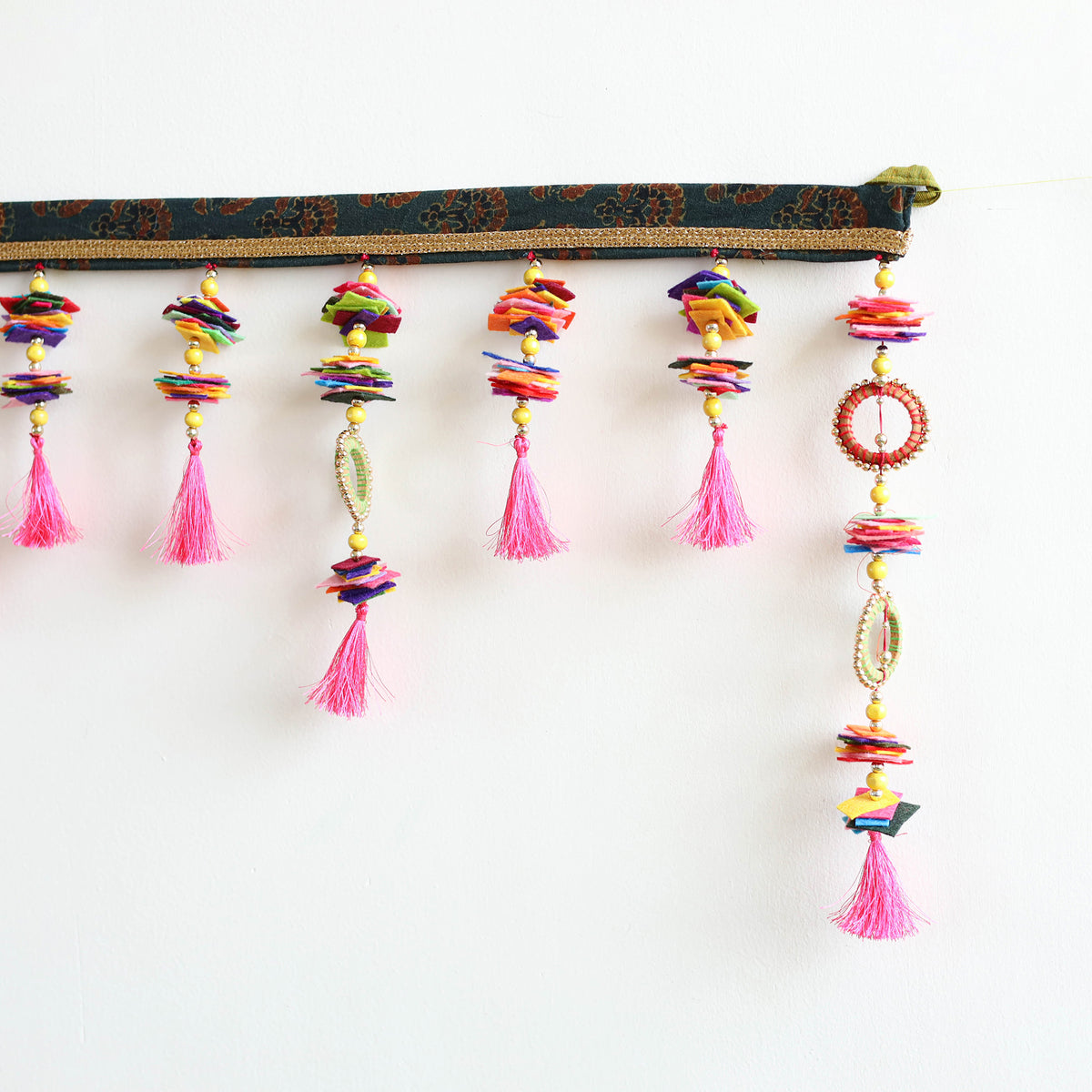 Handmade Beadwork Felt Bandhanwar Toran 02
