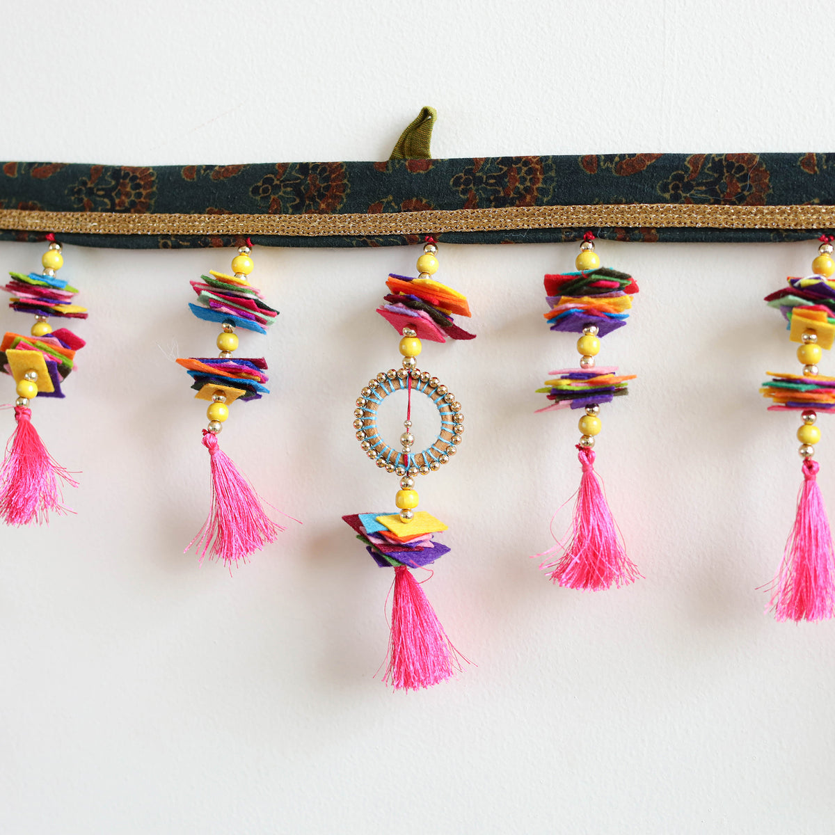 Handmade Beadwork Felt Bandhanwar Toran 02