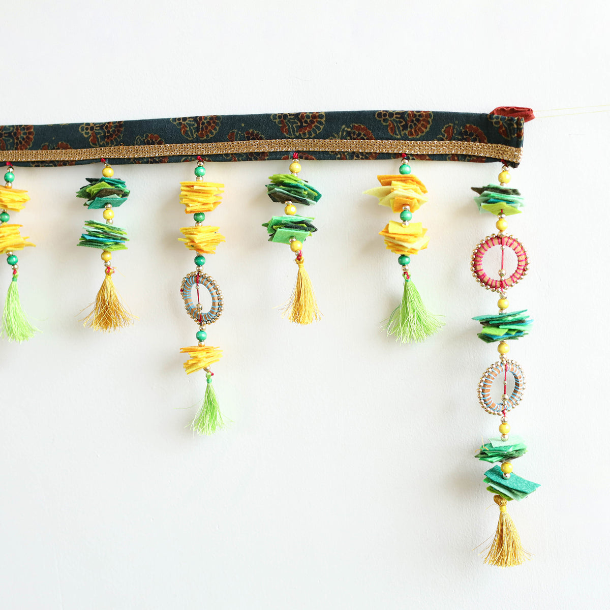 Handmade Beadwork Felt Bandhanwar Toran 03