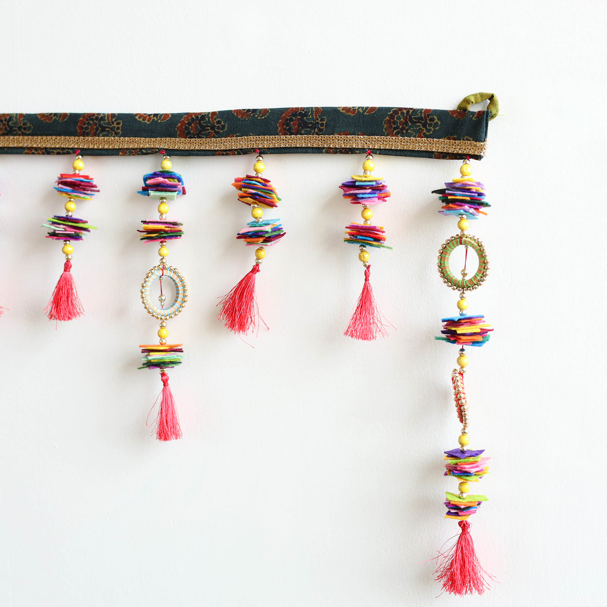 Handmade Beadwork Felt Bandhanwar Toran 05