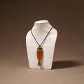 Kerala Mural Handpainted Bamboo Fish Necklace 160