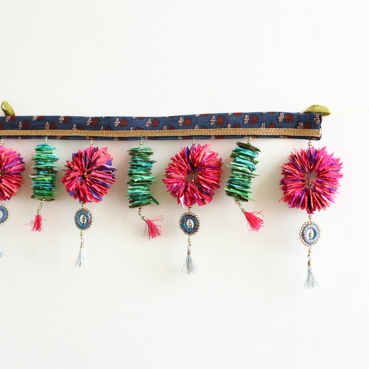 Handmade Beadwork Felt Bandhanwar Toran 06