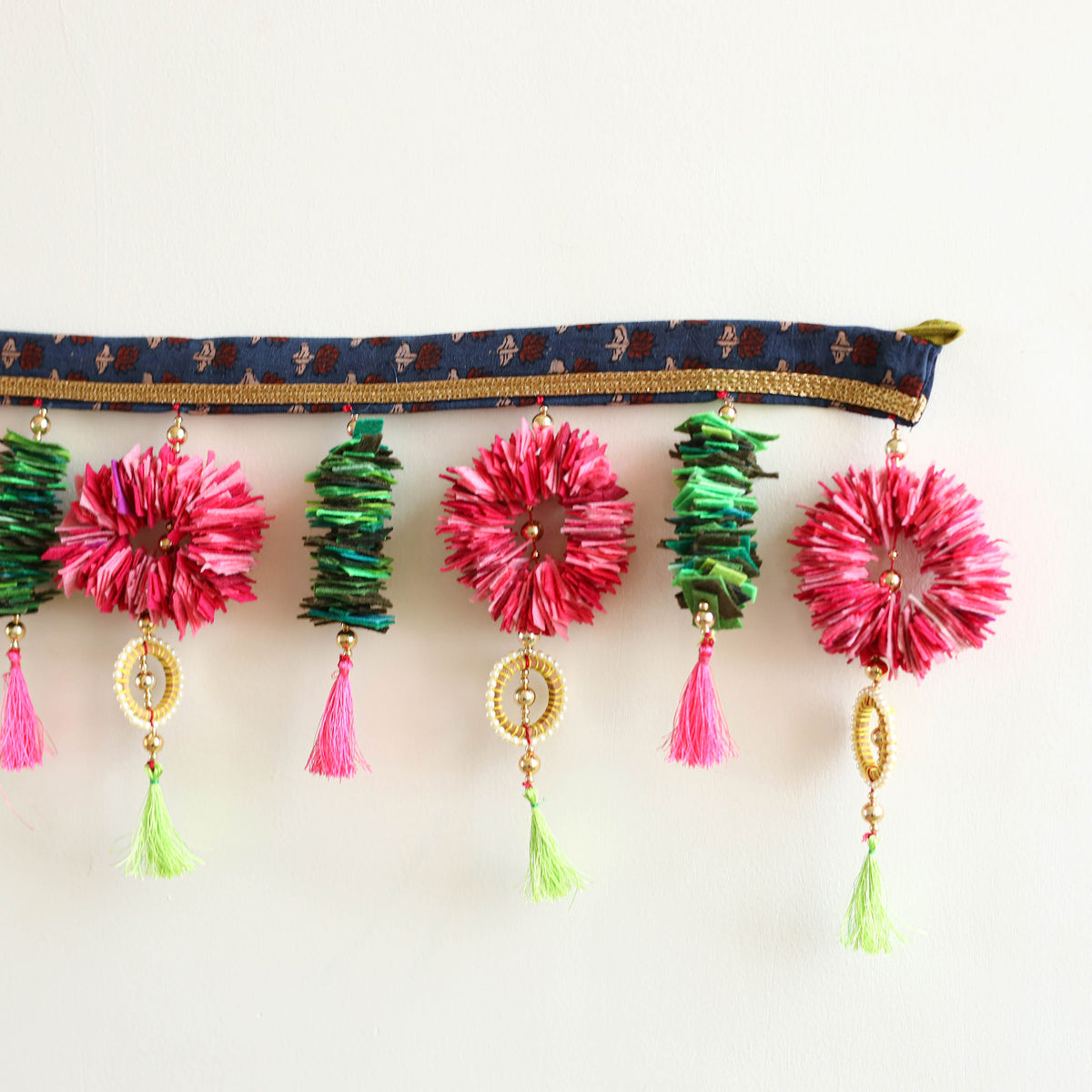 Handmade Beadwork Felt Bandhanwar Toran 09
