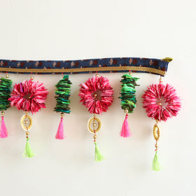 Handmade Beadwork Felt Bandhanwar Toran 09
